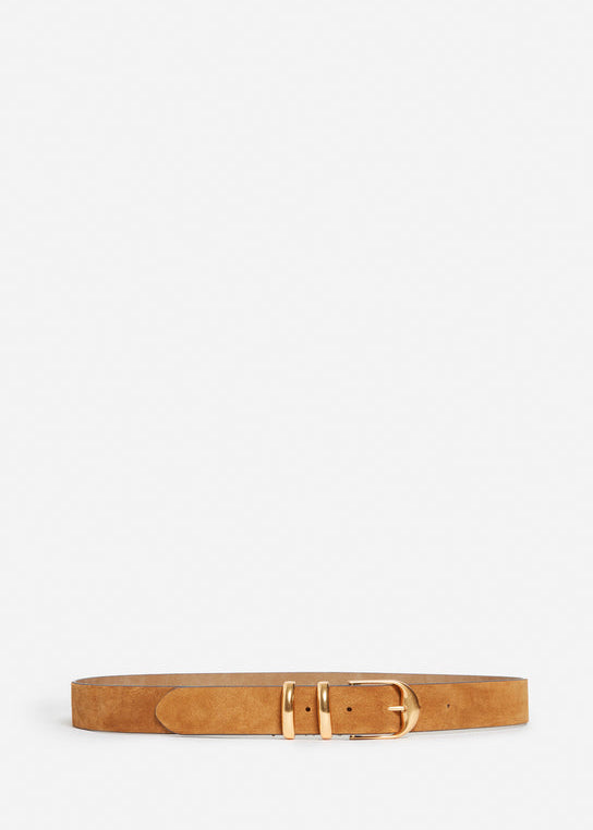 Beige Suede Belt
