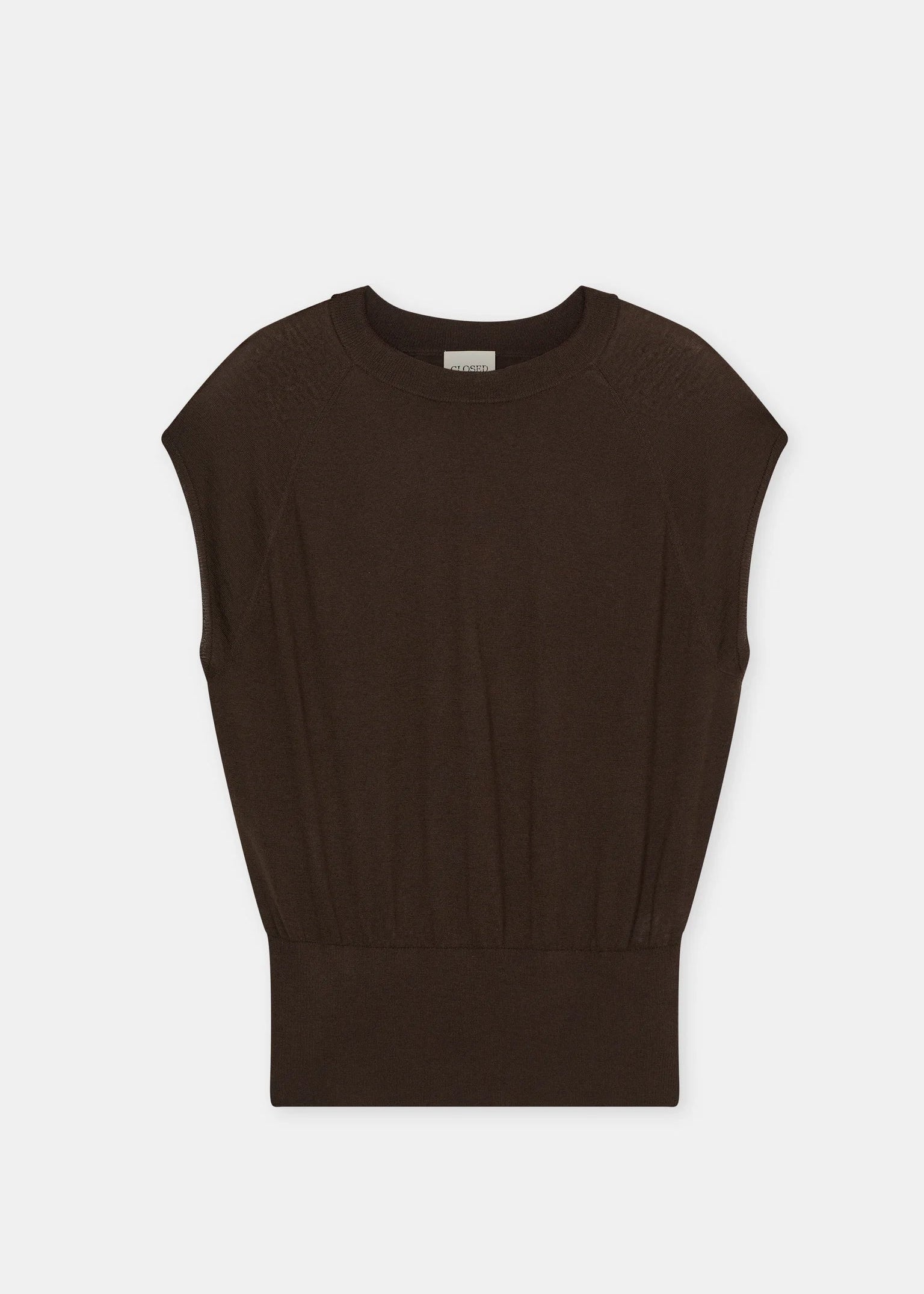 Sleveless Crew Neck Jumper