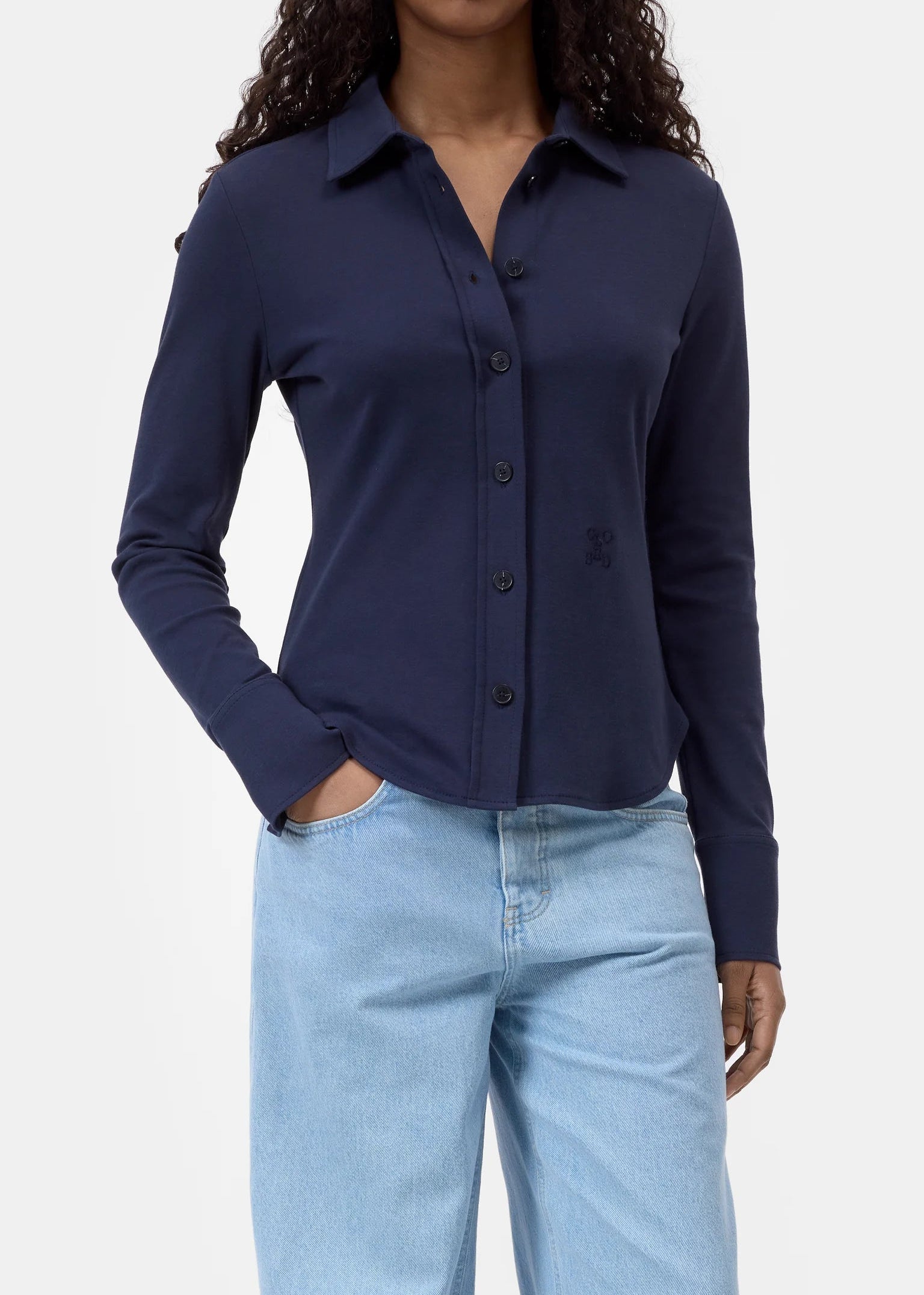 Camisa de punto de algodón