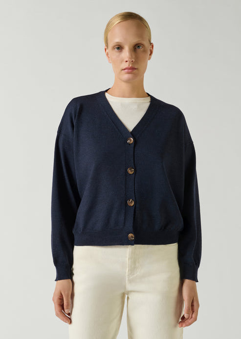 Cardigan Idem azul marino