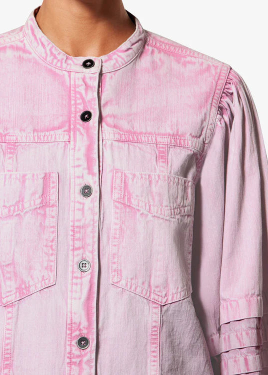 Camisa Mileda Denim Rosa