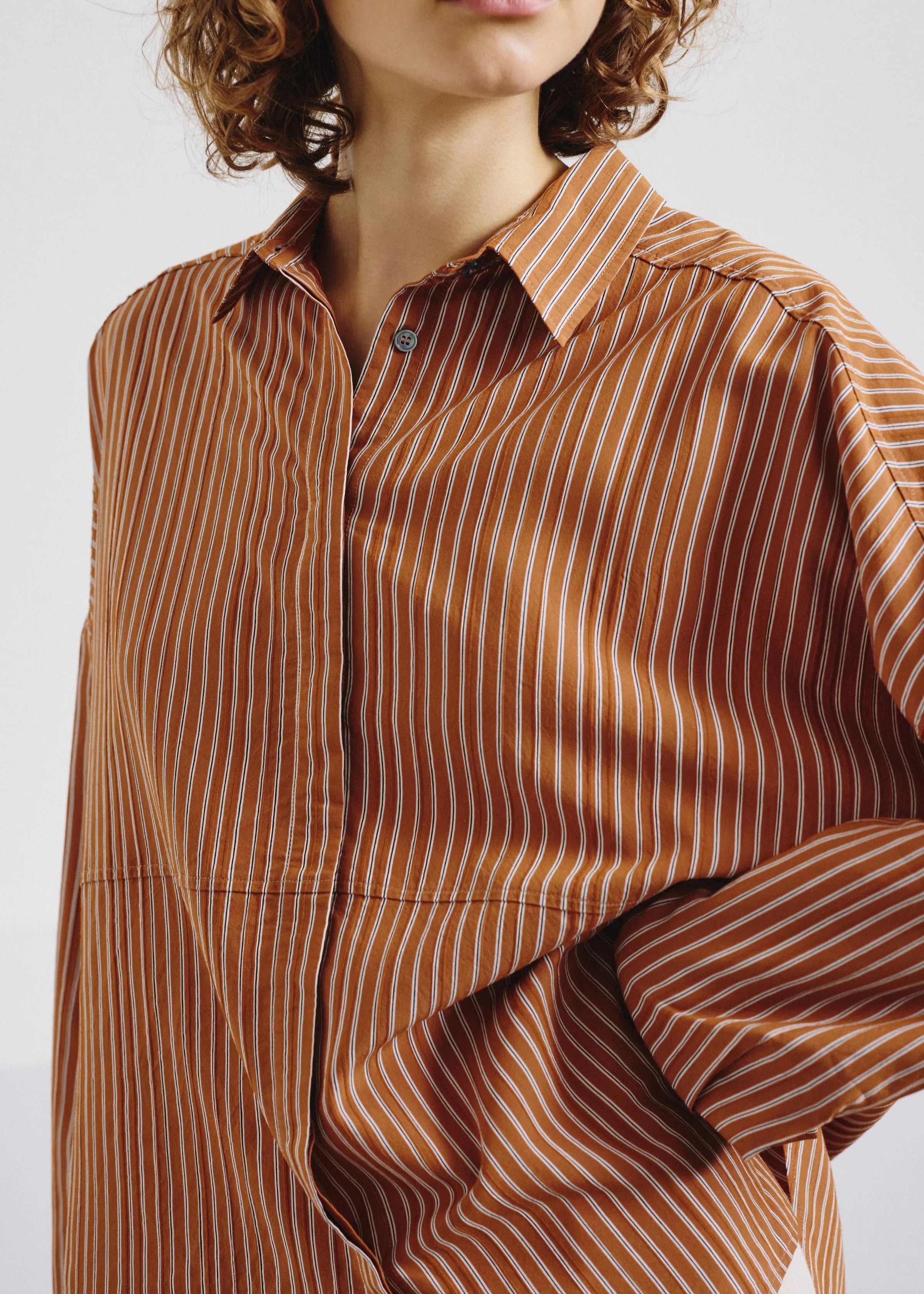 Striped apricot shirt