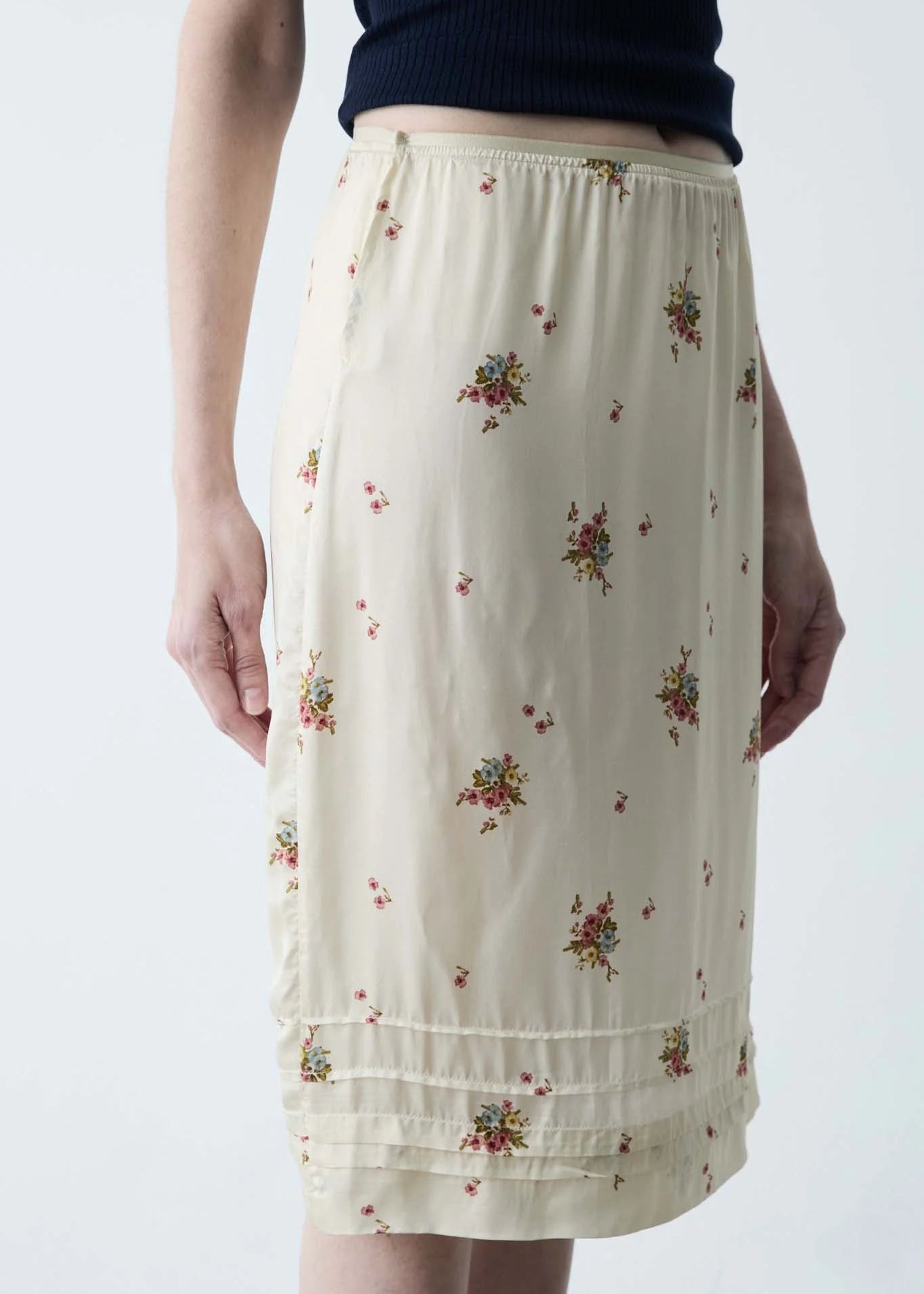 Falda Midi Estampado Floral