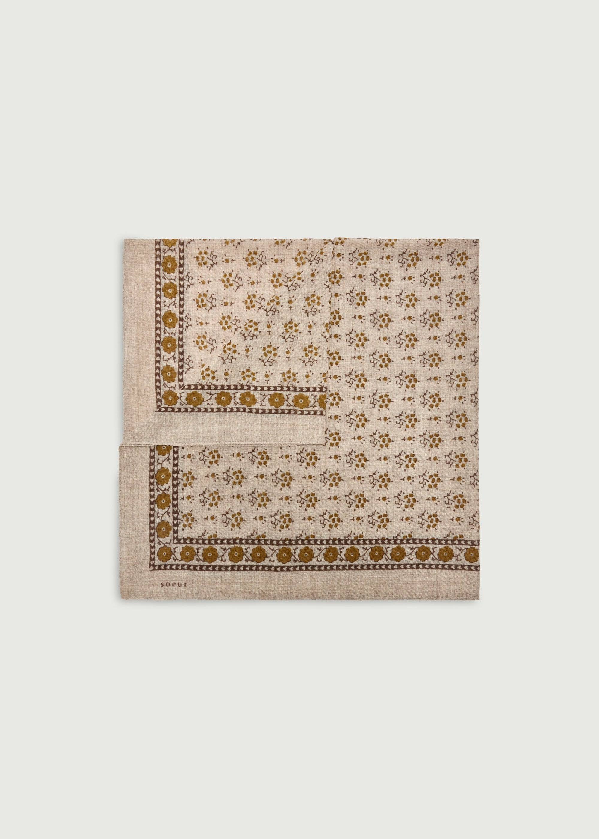 Foulard de lana floral