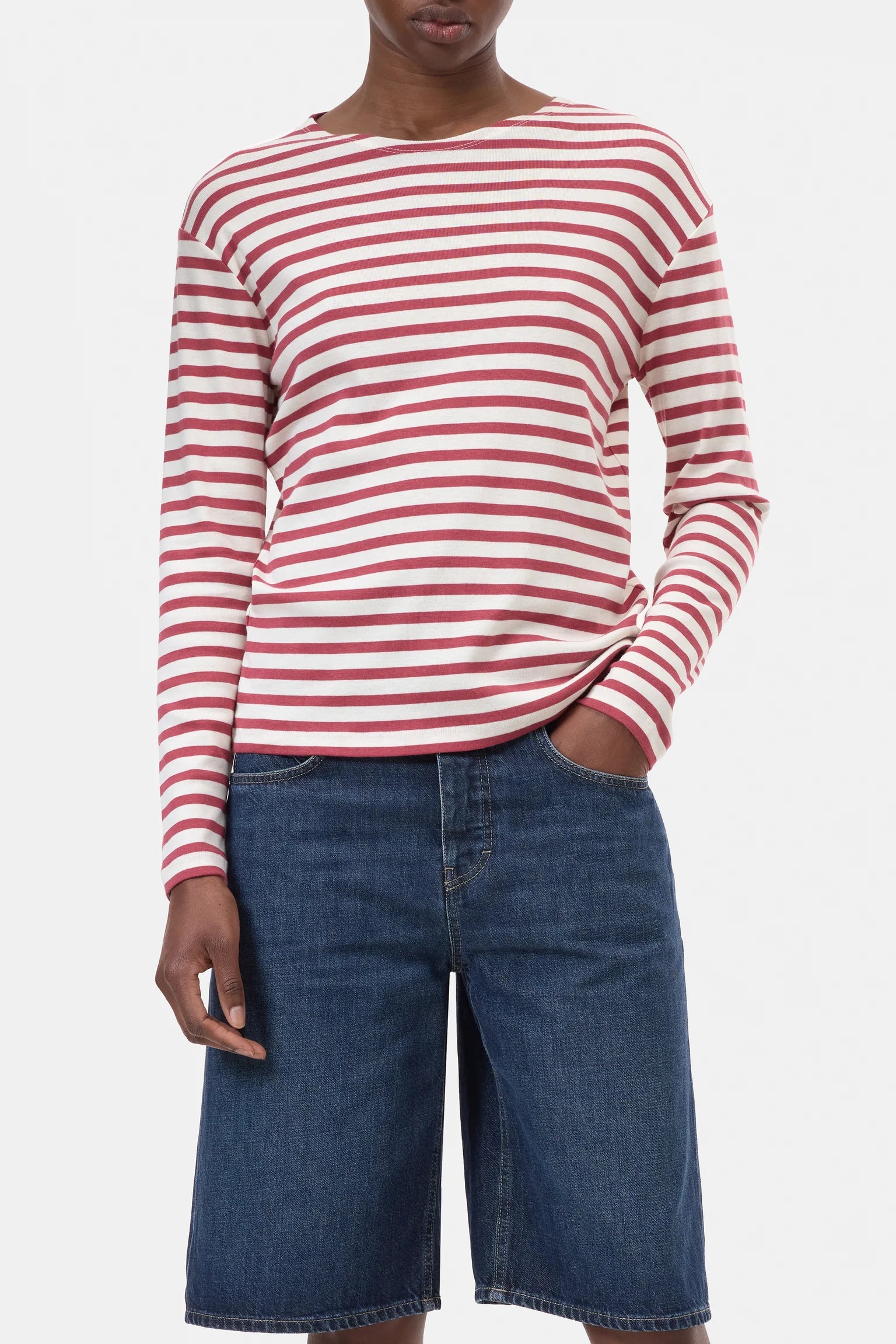 Red striped T-shirt