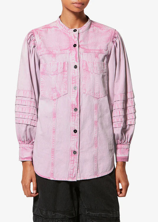 Camisa Mileda Denim Rosa