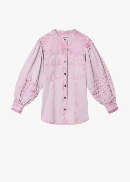 Mileda Pink Denim Shirt