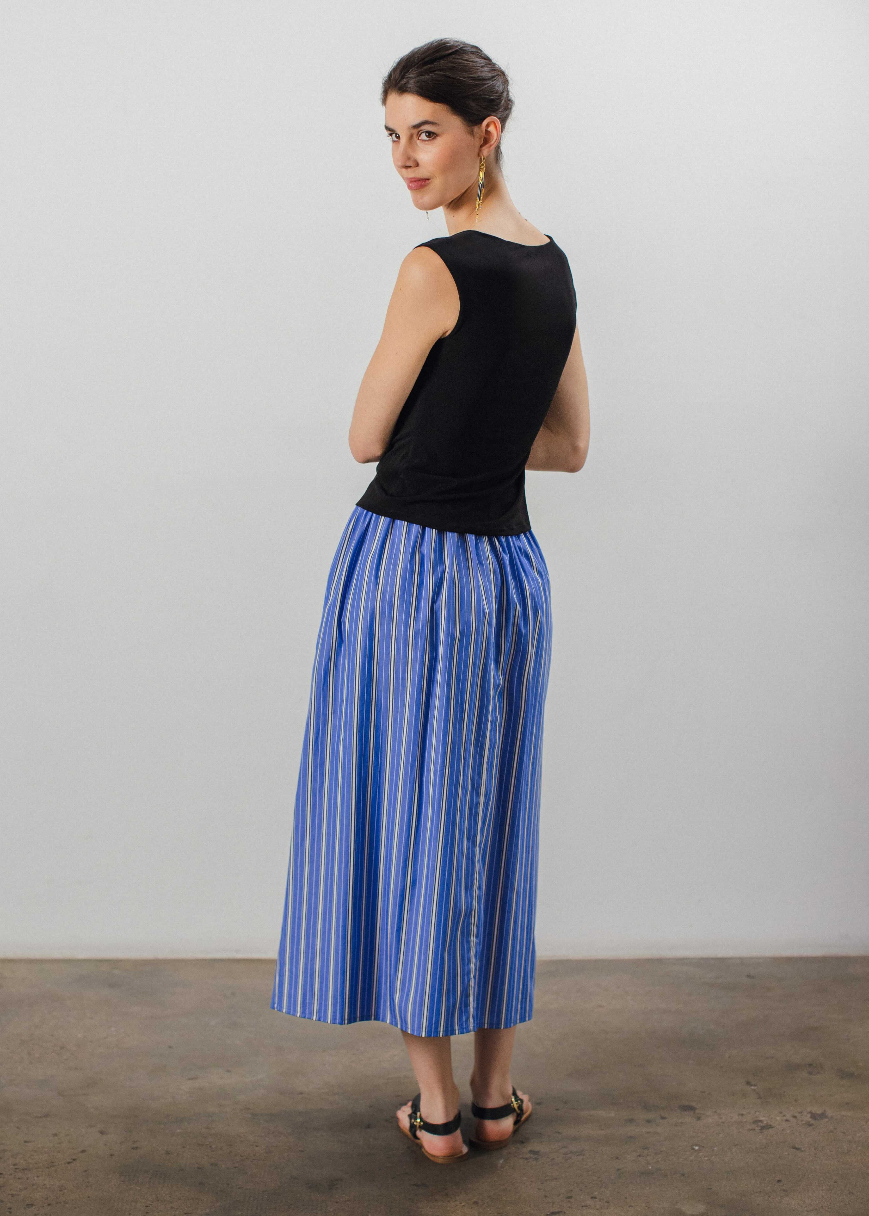 Asia Striped Skirt
