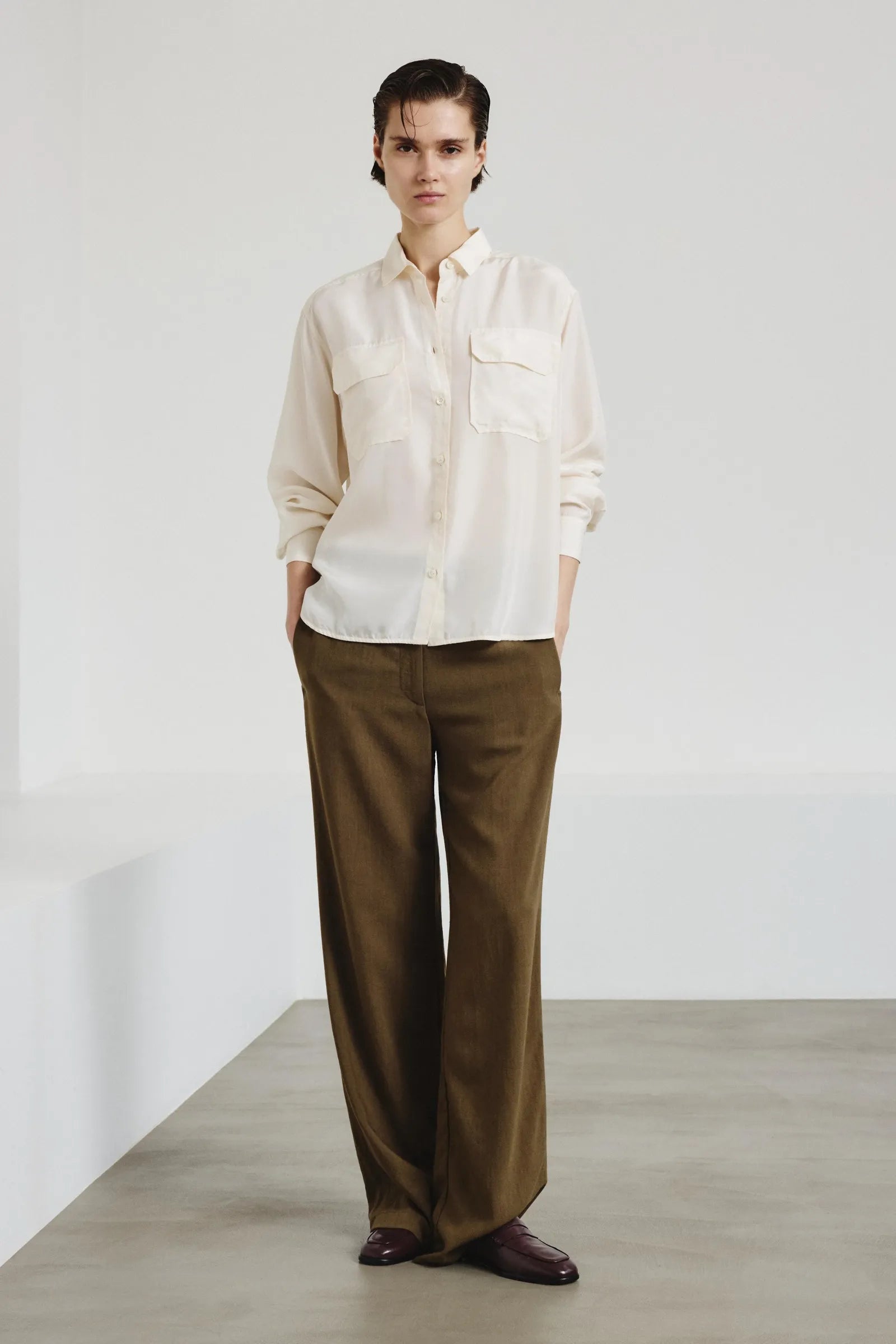 Silk habotai Shirt