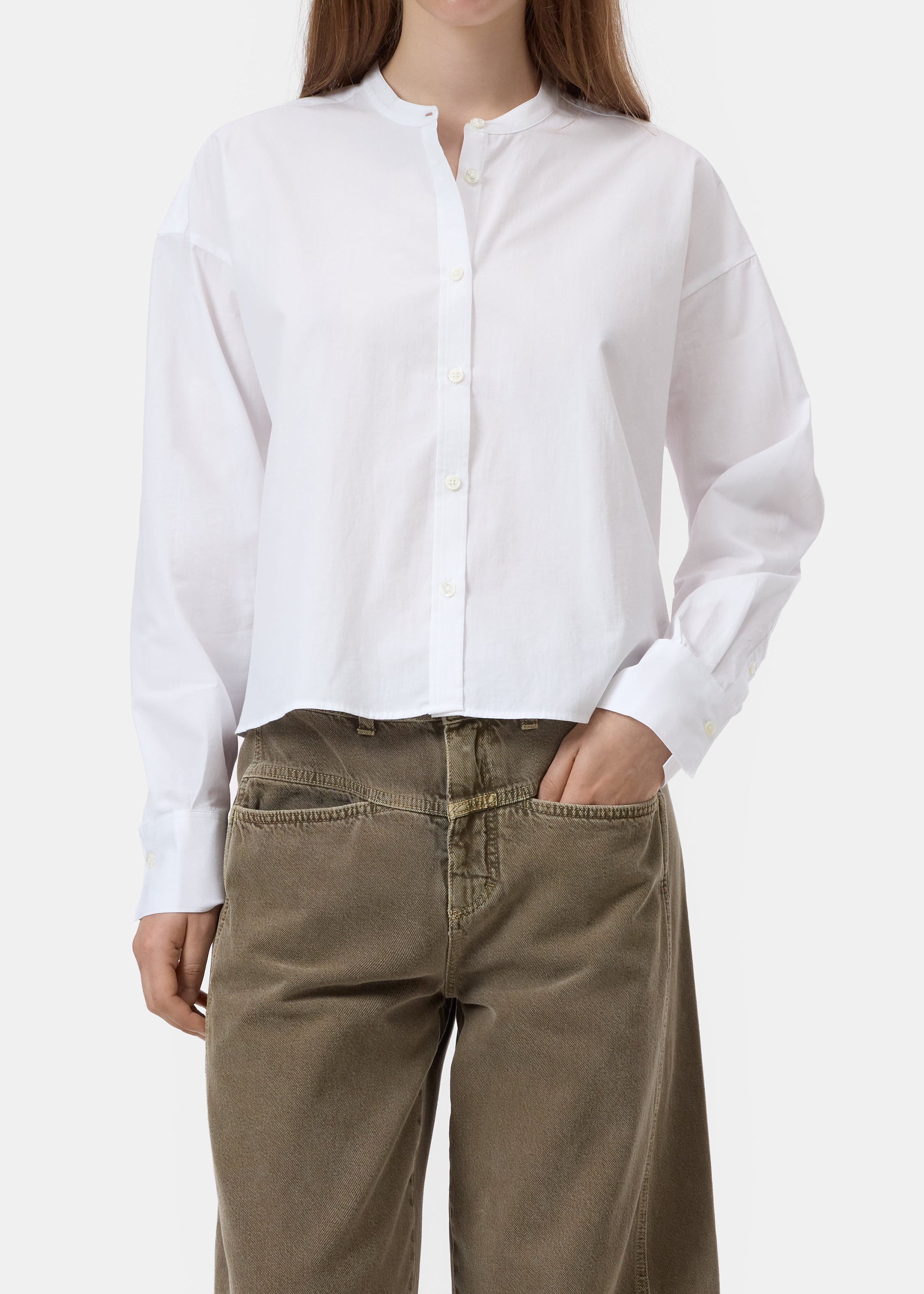 Camisa de popelin mao