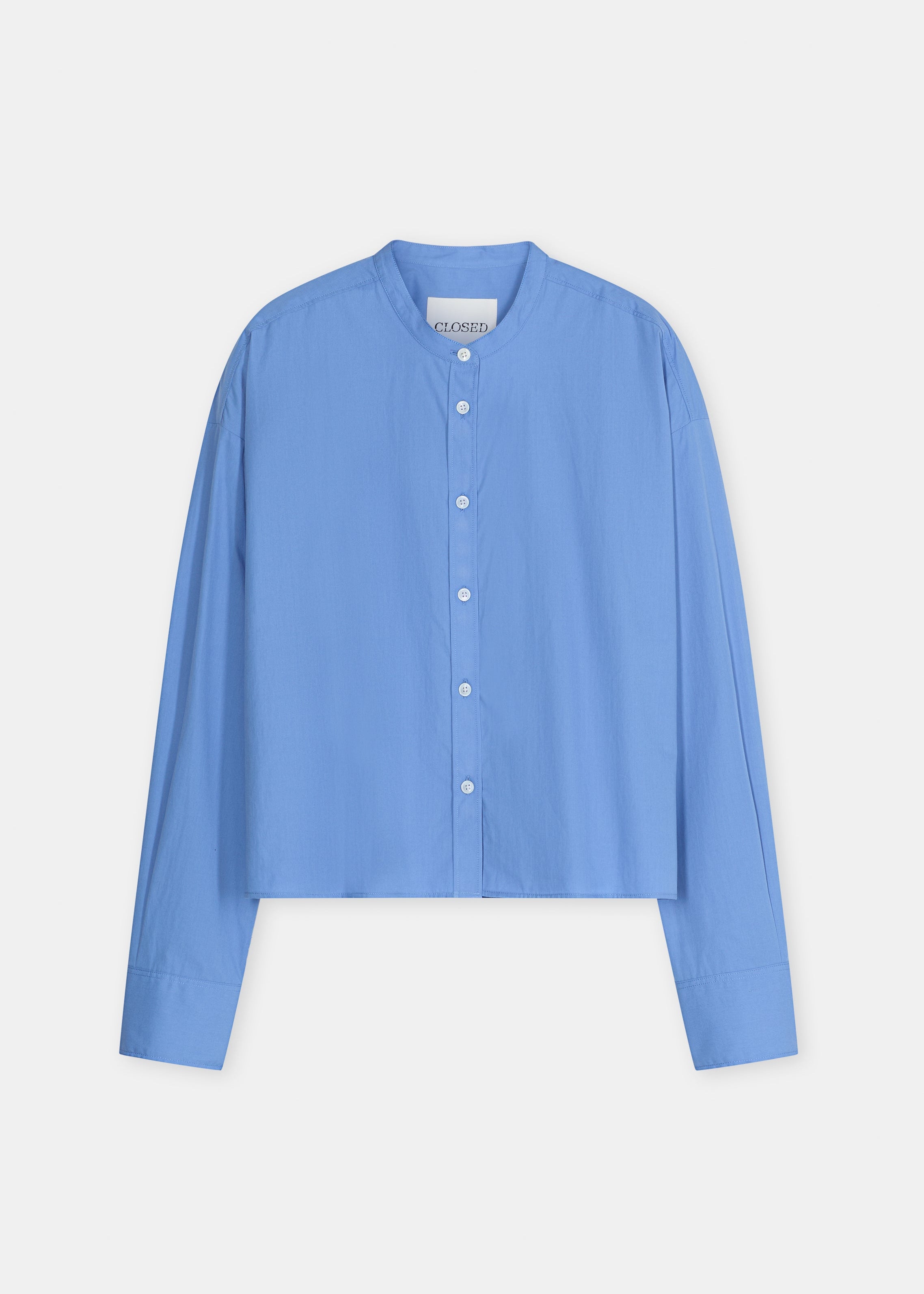 Camisa mao de popelin azul