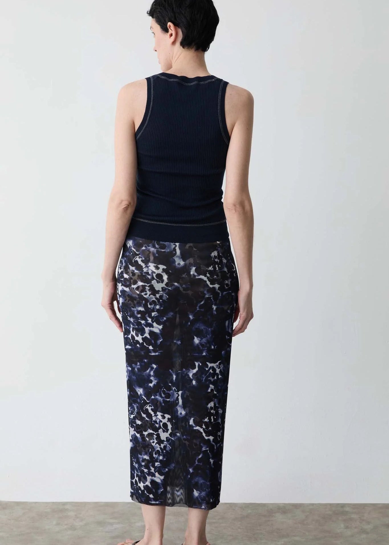 Printed Tulle Skirt