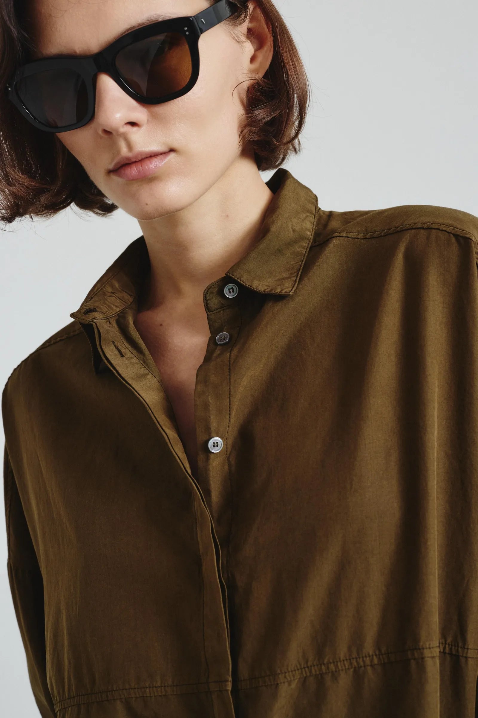 Cotton and silk shirt