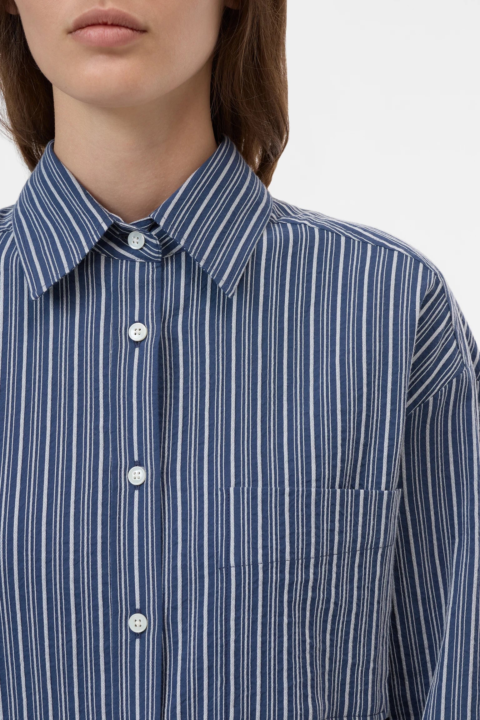 Oversized striped shirt
