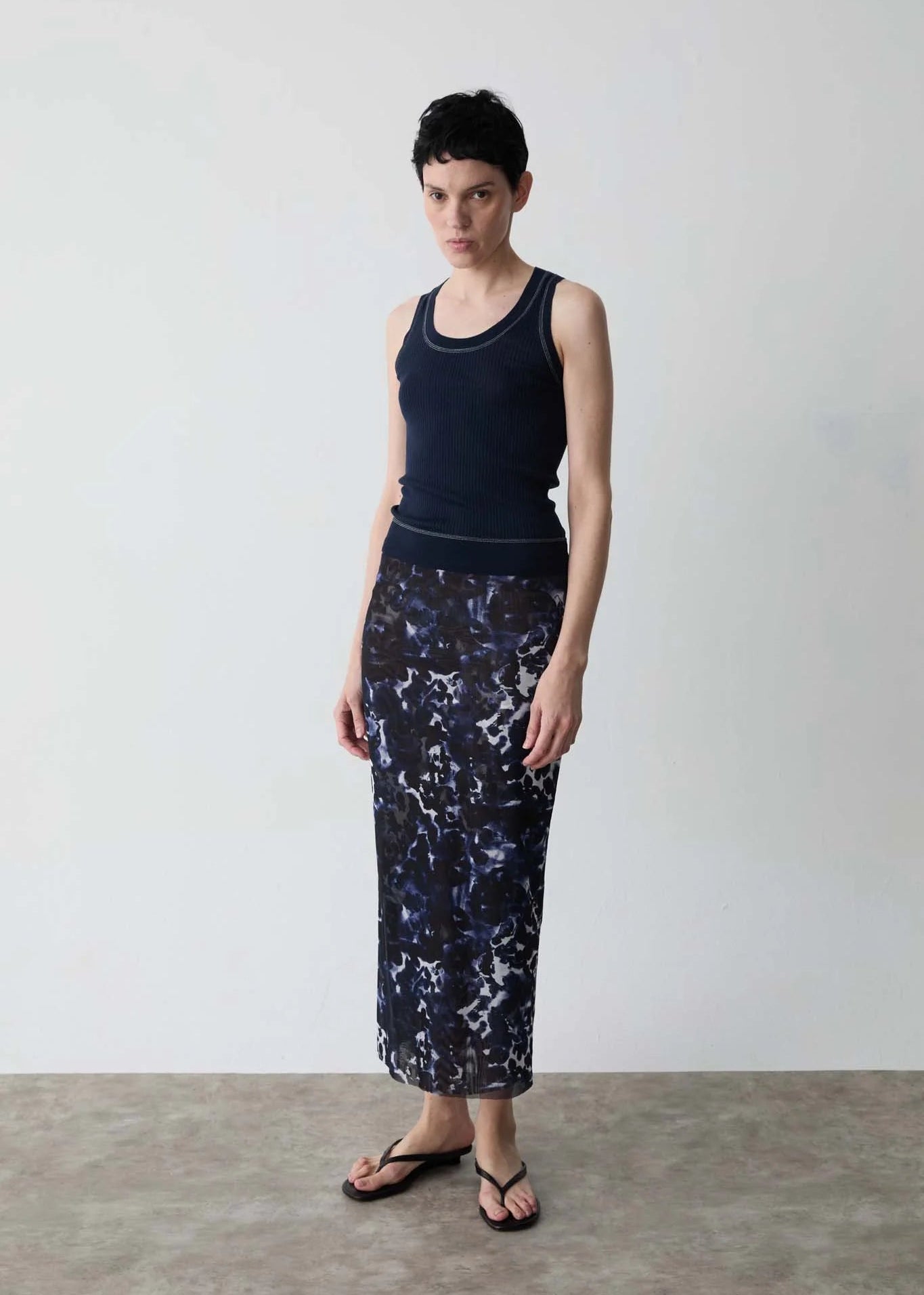 Printed Tulle Skirt