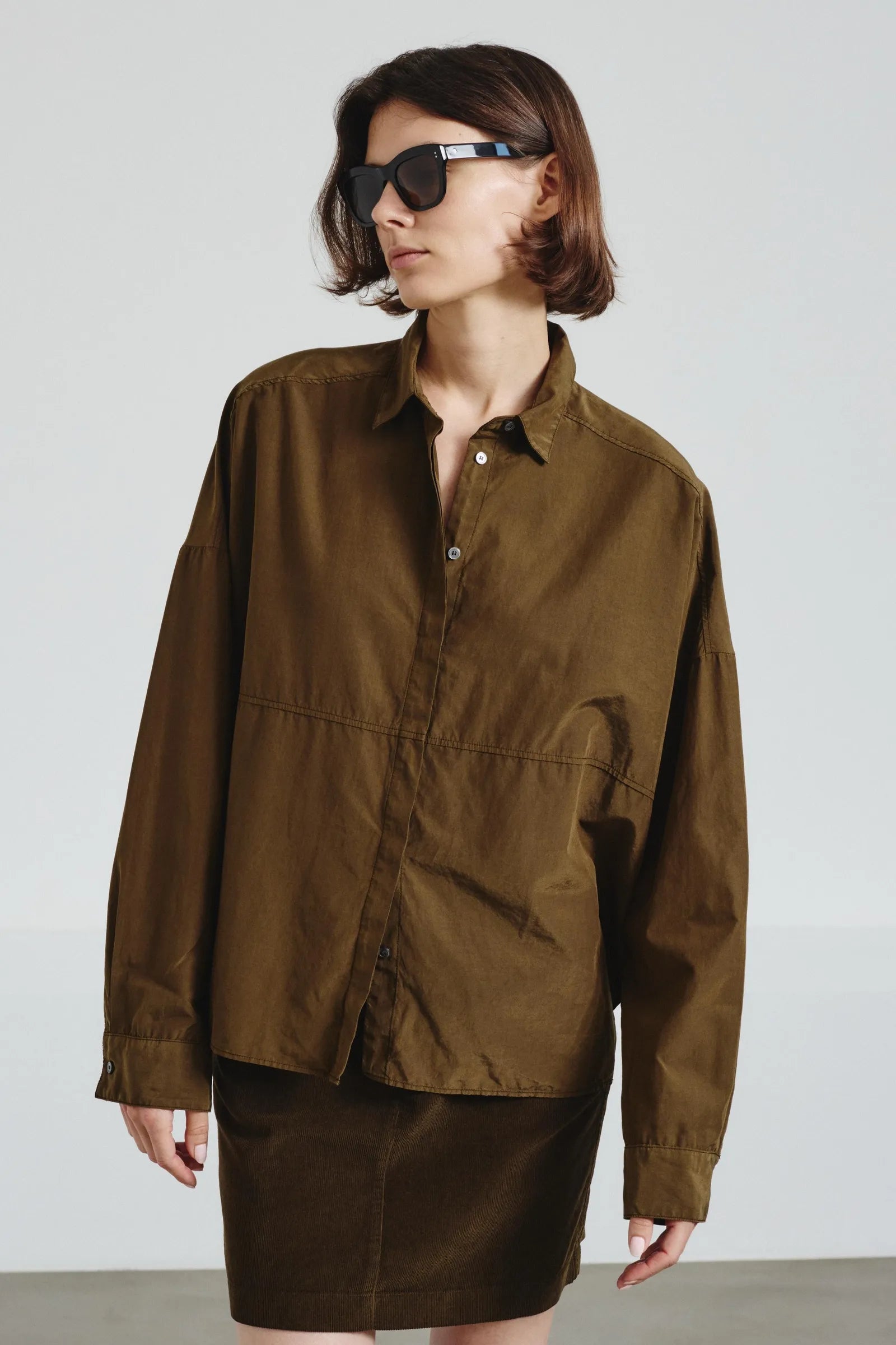 Cotton and silk shirt