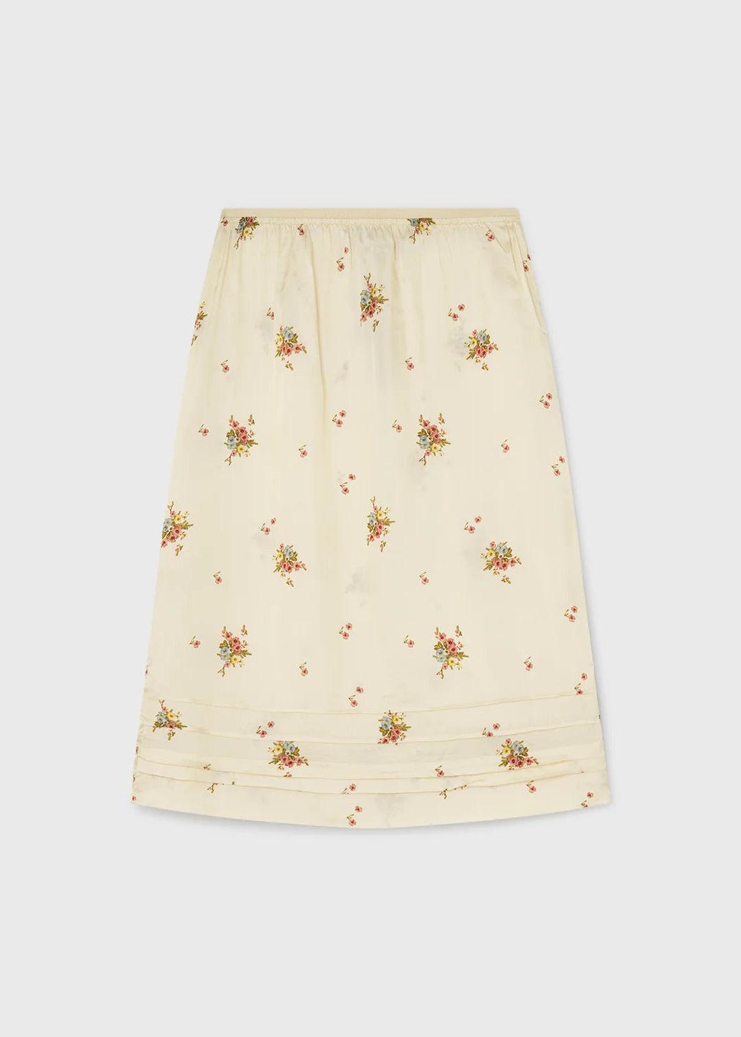 Midi Flower Print Skirt