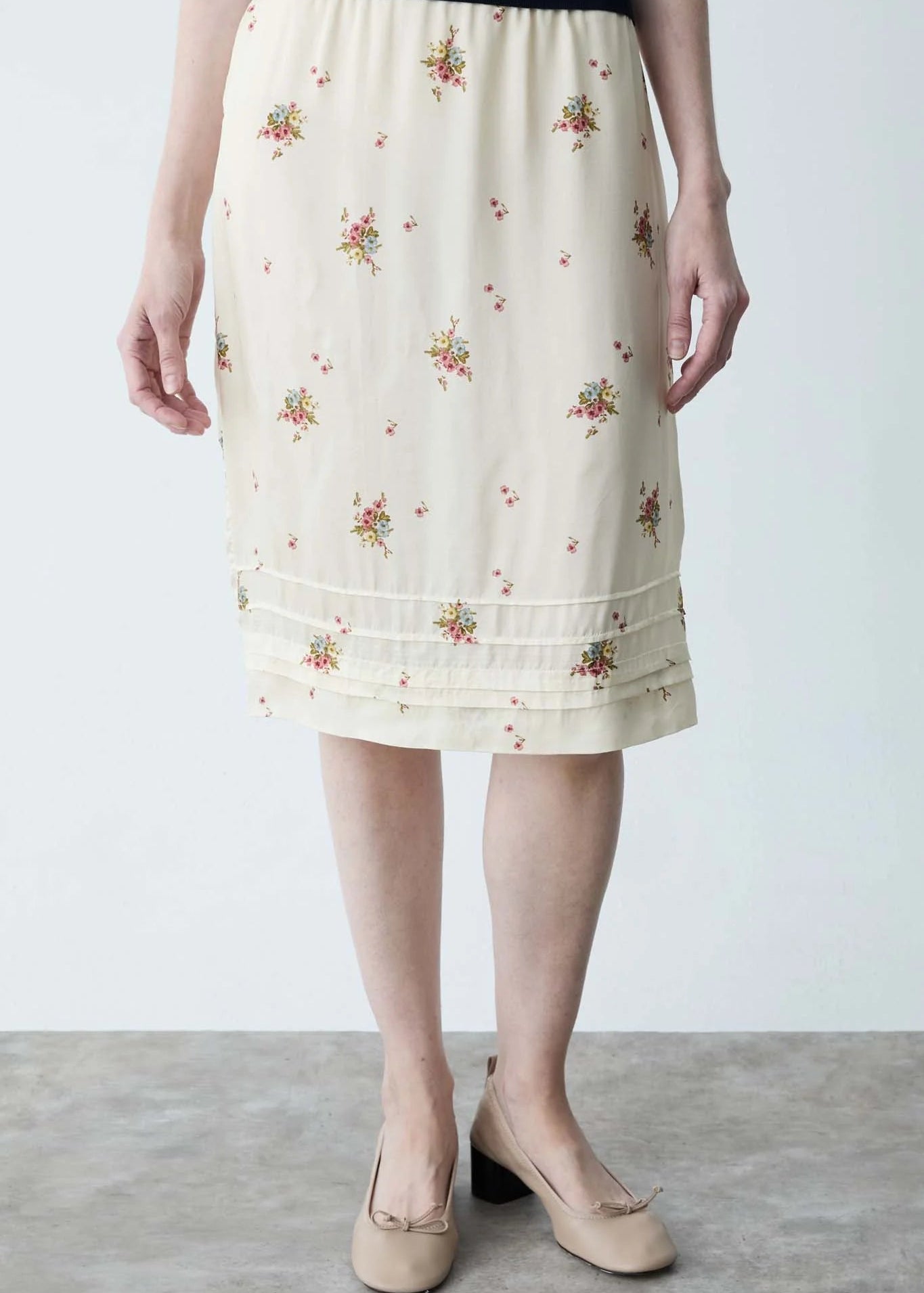Falda Midi Estampado Floral