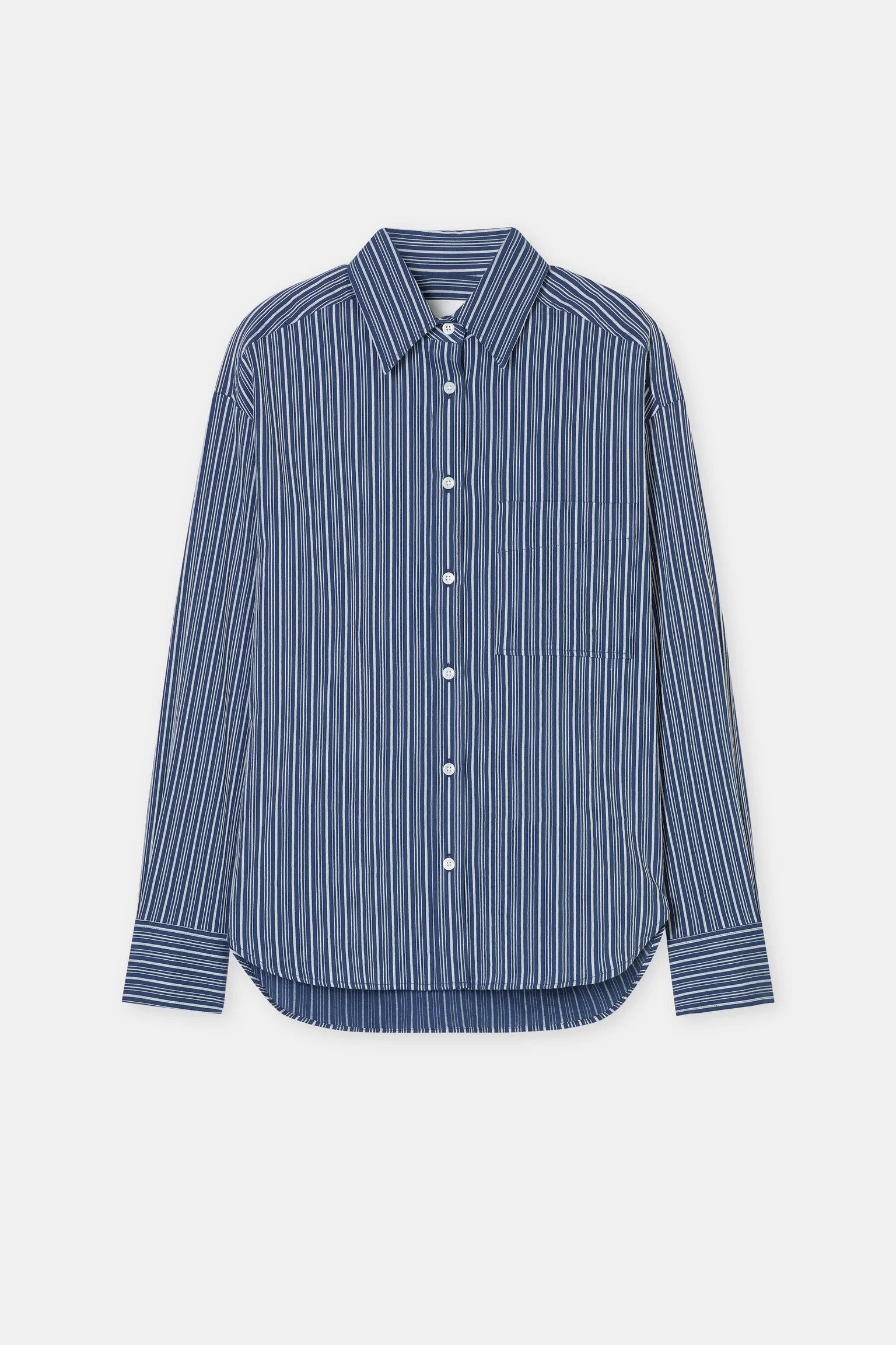 Oversized striped shirt