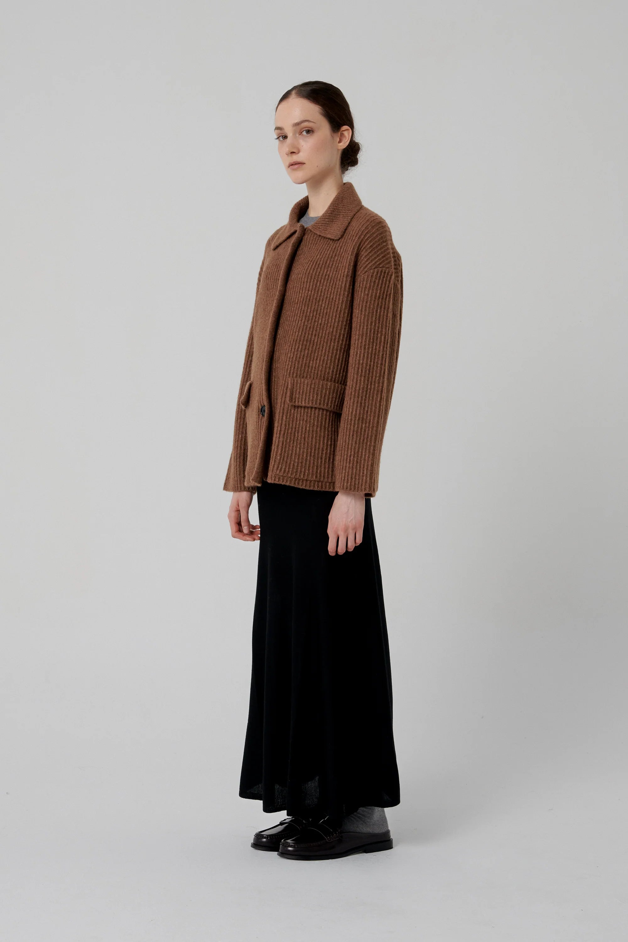 Ribbed Knit Jacjet