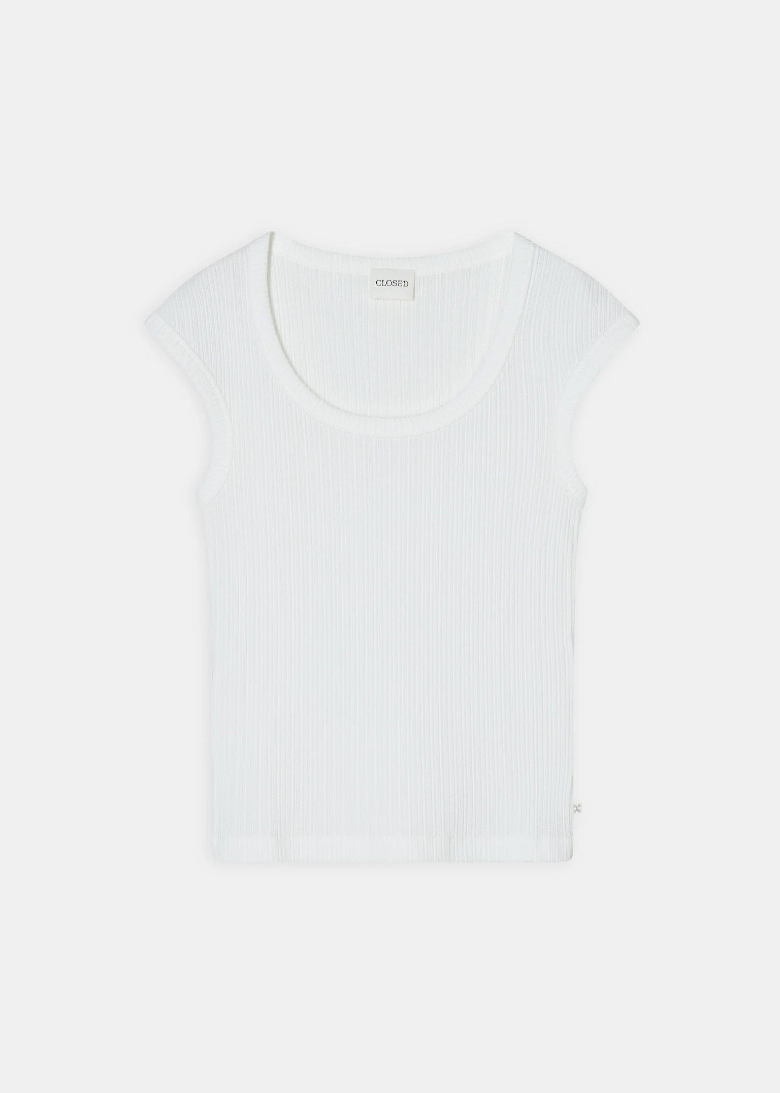 Ribbed Cotton T-Shirt