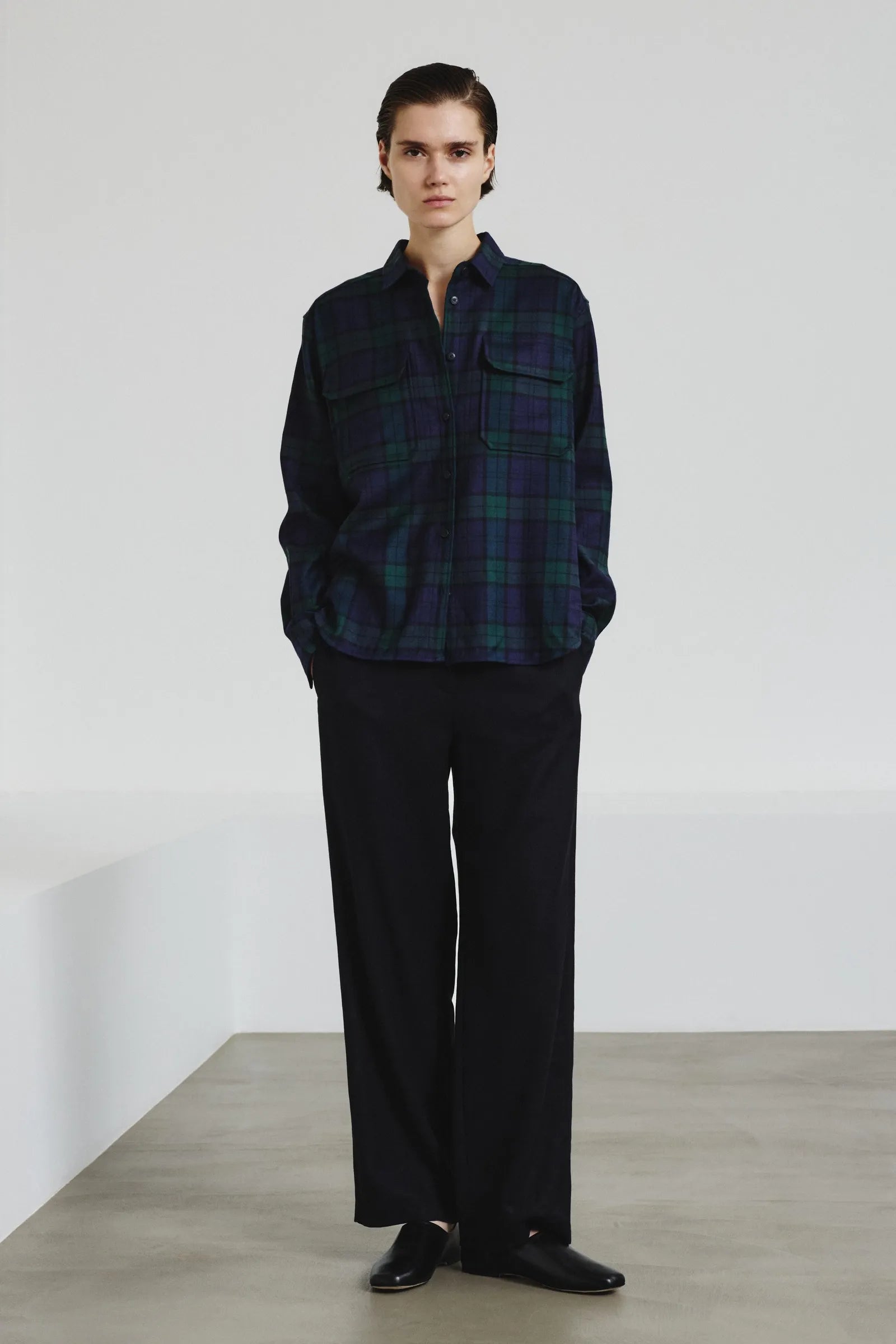 Tartan flannel shirt
