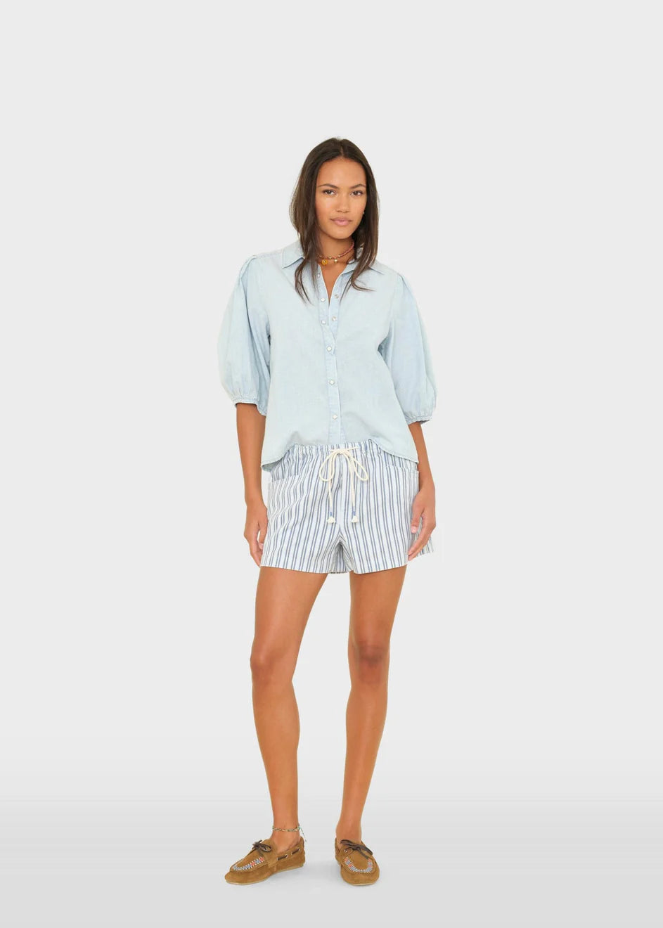 Tucker denim striped Shorts