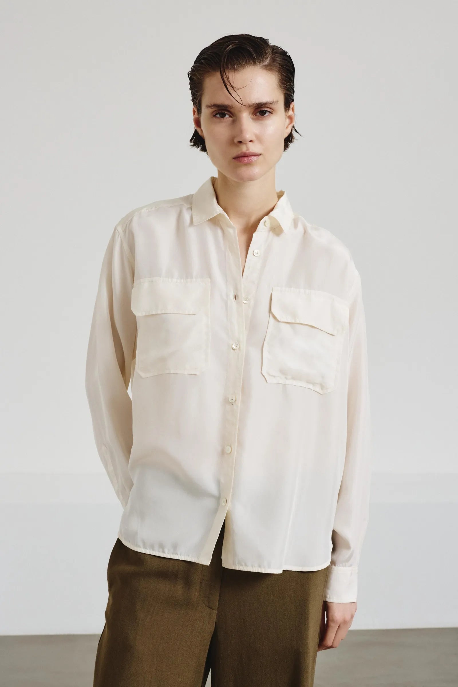 Silk habotai Shirt