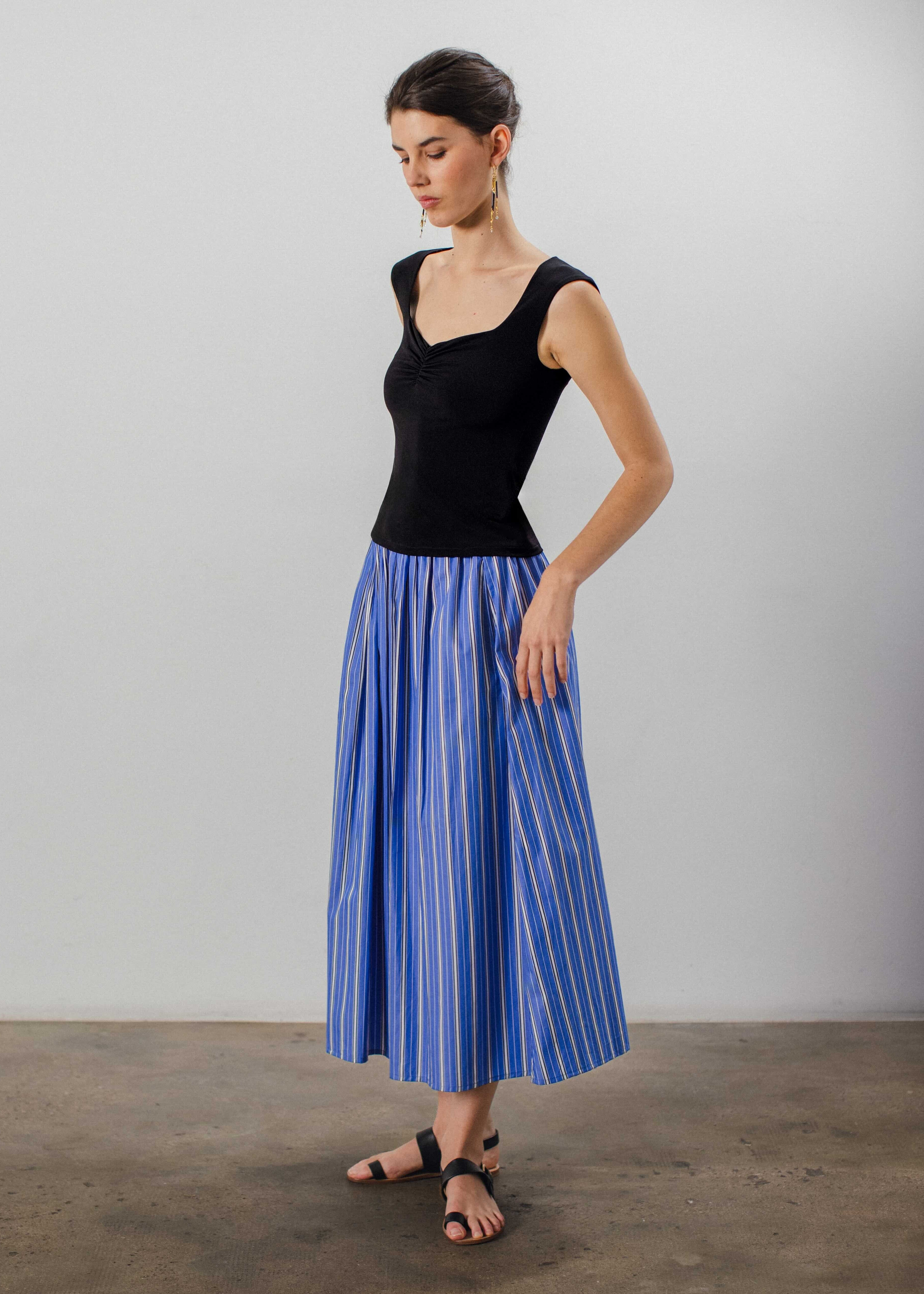 Asia Striped Skirt